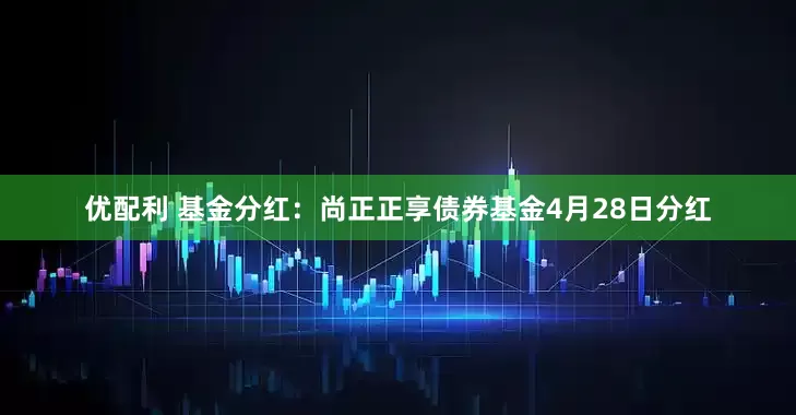 优配利 基金分红：尚正正享债券基金4月28日分红