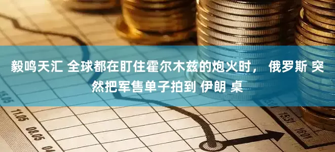毅鸣天汇 全球都在盯住霍尔木兹的炮火时， 俄罗斯 突然把军售单子拍到 伊朗 桌